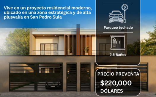 🏡✨ Townhouse Dúplex en Preventa | Sector Intersindical – Zona Jardines del Valle, San Pedro Sula